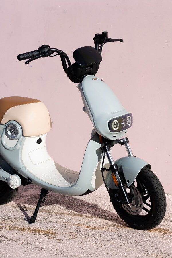 light grey scooter